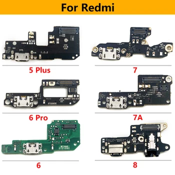 10 Adet / grup Yeni USB Güç Şarj Konektörü Fişi Port Dock Flex Kablo Redmi İçin 10C 10 Başbakan 9A 9 8 8A 7 7A 6 6A 5 Artı