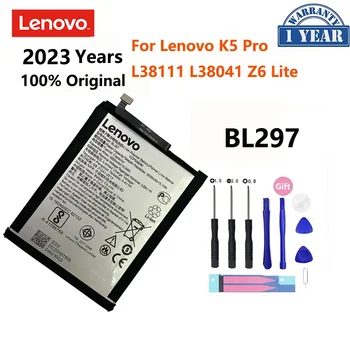 2023 Yıl 100% Orijinal 4050mAh BL297 Yedek lenovo için batarya K5 Pro L38111 L38041 Z6 Lite Telefonu Pilleri Bateria