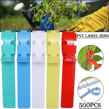 5 Renk Bahçe Dikim Klip Etiketleri Kreş giysi etiketi Plastik Kimlik Kartı Su Geçirmez Halka Seti İşaretleyiciler Yeniden Kullanılabilir Etiketler